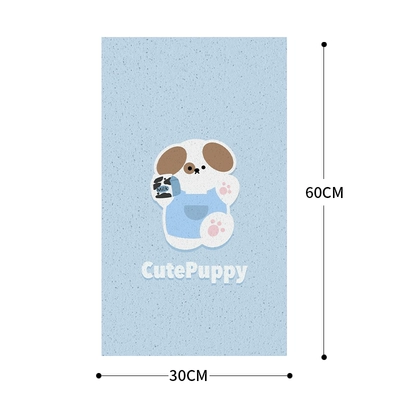 Electric vehicle foot mat – Universal Foot Mat - 30x60wire-loop-foot-pad-blue-puppy