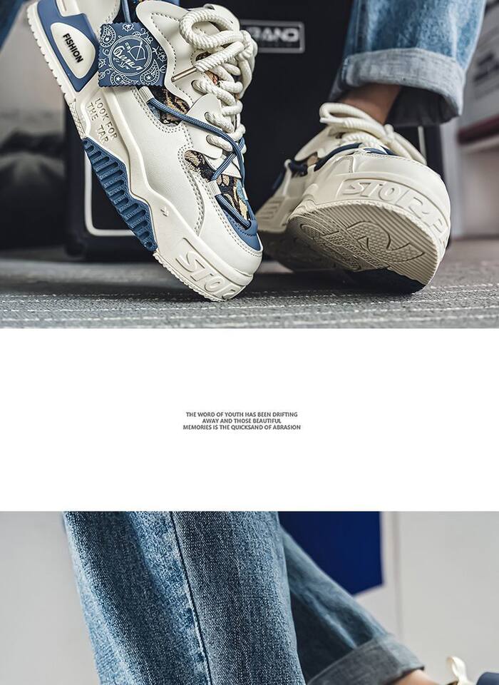 Giày sneaker nam cổ thấp đế dày tăng chiều cao, thiết kế phối màu cá tính, dây buộc phía trước — Kashi ST178, ST178 Milan, ST178 m xanh lục chi tiết 8