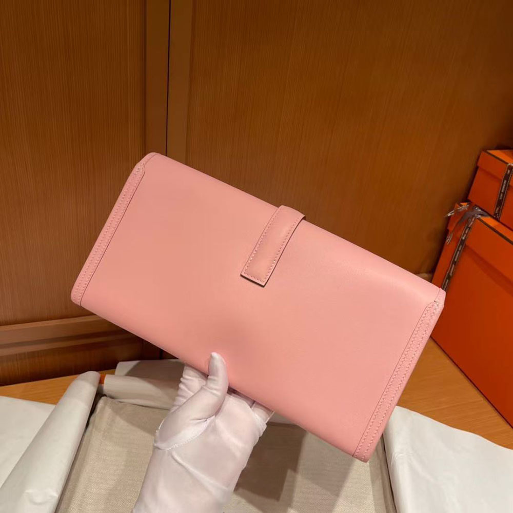 Fashion Trendy Evening Bag New Semi-Handmade Wax Thread Swift Cowhide Flap Simple Women's Clutch Genuine Leather - Thumbnail 4