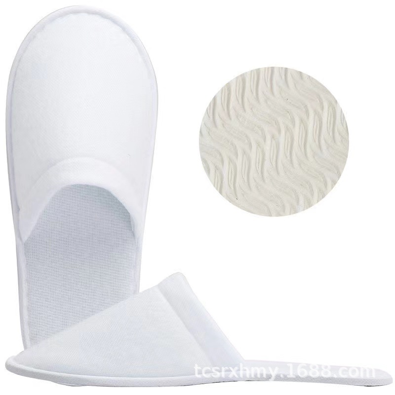 화이트 엣지 플러시 슬리퍼 (프리 사이즈, 38 ~ 43 야드, 6mm 논슬립 솔에 적합)