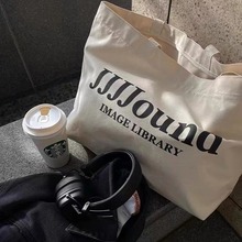 复古帆布包jjjjound 日系百搭街头中性简约tote包大容量时尚新款