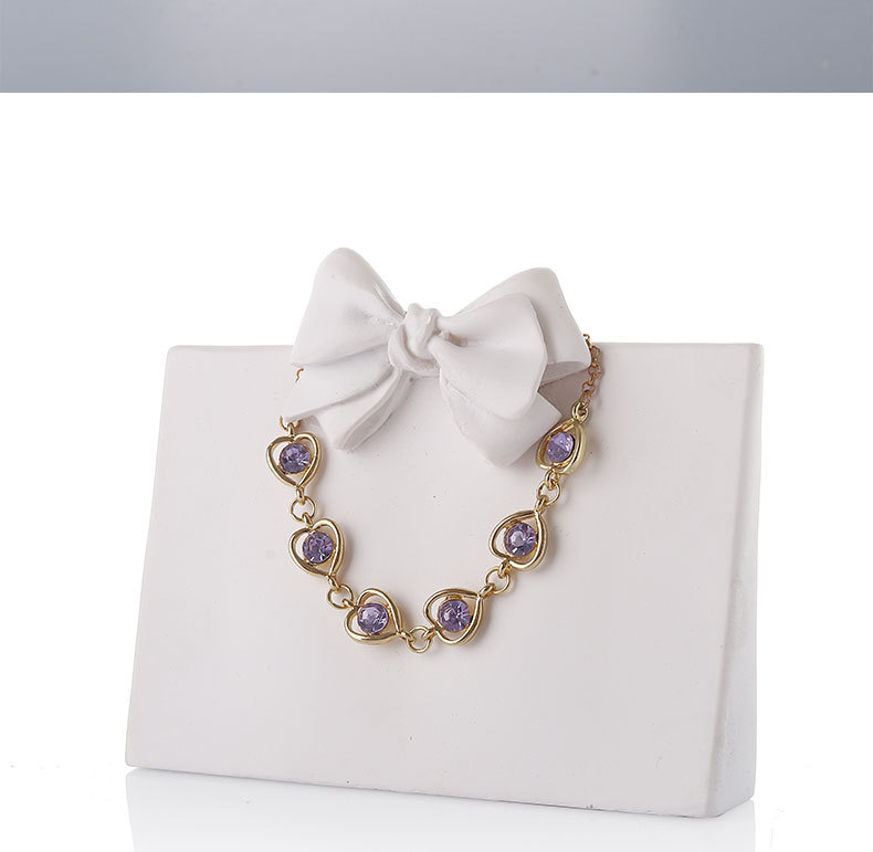 Bow Knot Pattern Sweet Simple Style Bow Knot Resin Spray Paint Jewelry Display