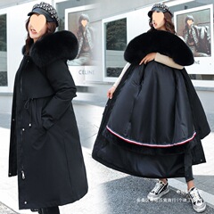 一衣三穿派克服女冬季新款中长款可拆卸棉服活里活面加绒保暖外套