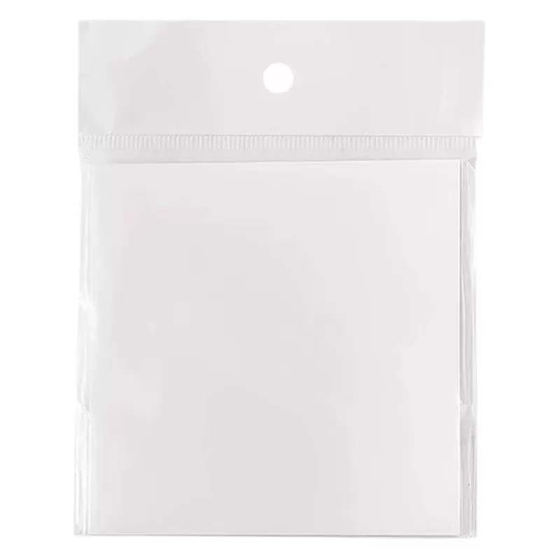 Transparent Sticky Notes, 50 Sheets Pack, Removable Adhesive Bookmarks — Square or Rectangular