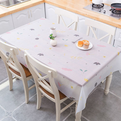 No-wash tablecloth waterproof and oil-proof PEVA portable table mat picnic mat simple ins style internet celebrity tablecloth