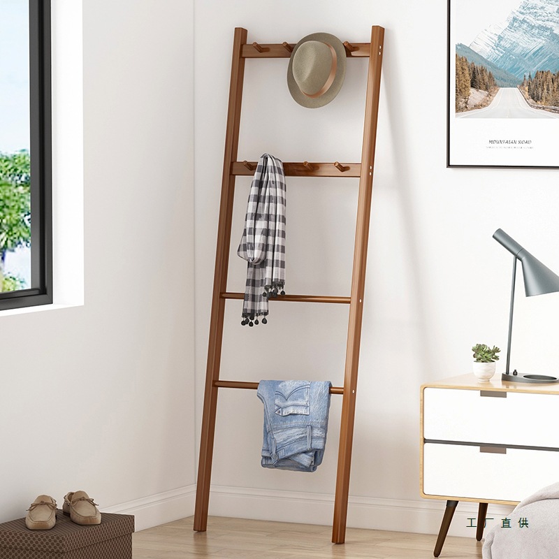 Floor-Standing Clothes Rack Bedroom Home Corner Coat Rack Multi-Functional Wall Corner Storage Rack Simple and Modern