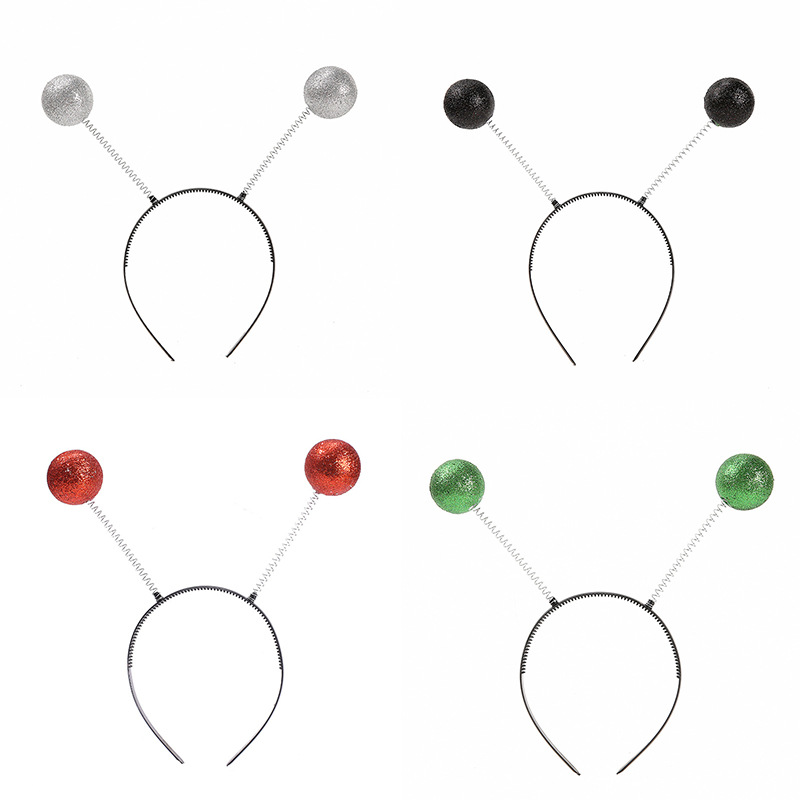 Amazon Venta caliente diadema alienígena plata verde alienígena gafas divertidas Marte diadema al por mayor