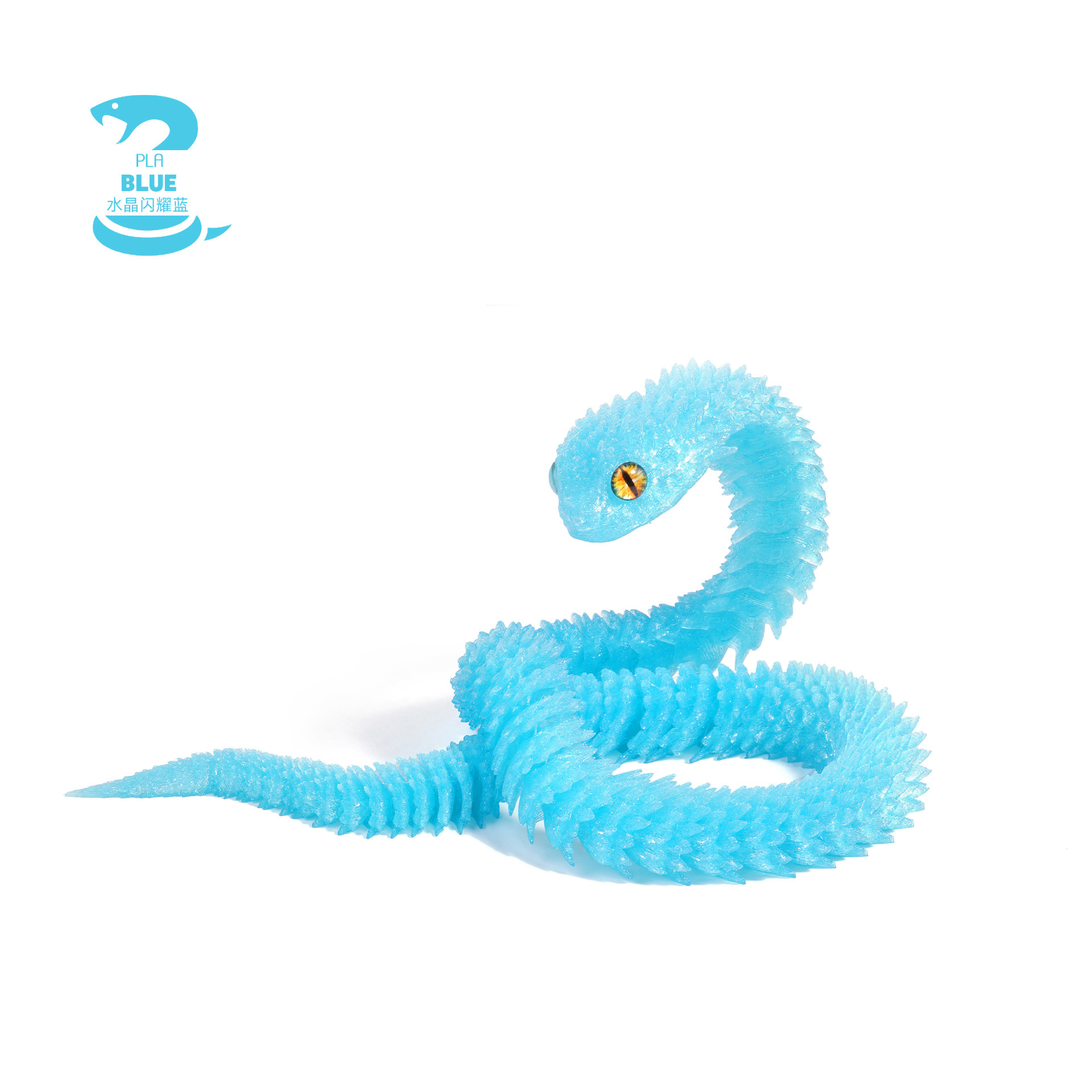 Viper - cristal brillante azul - 60 cm