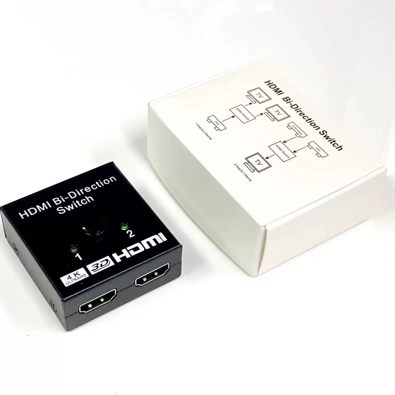 HDMI переключение 2 входа 2 входа 1 распределитель 1 точка 2 выхода высокого разрешения 4K два-в-один-выход компьютерный дисплей кнопка