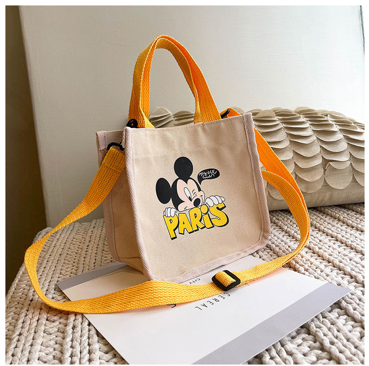 "Bag Girl 2021 New Trendy Korean style, fashionable and personalized printed single-shoulder bag for women, canvas hand-held crossbody small bag. undefined