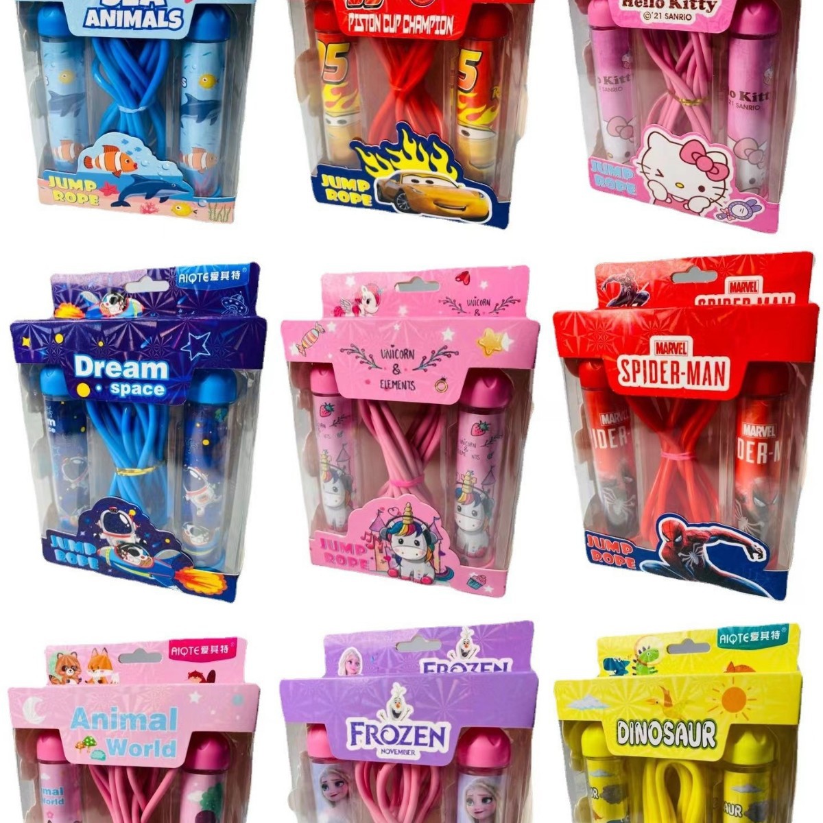 만화 학생 스포츠 줄넘기 야외 실내 스포츠 용품 조절 가능한 길이 피트니스 로프 어린이 상품