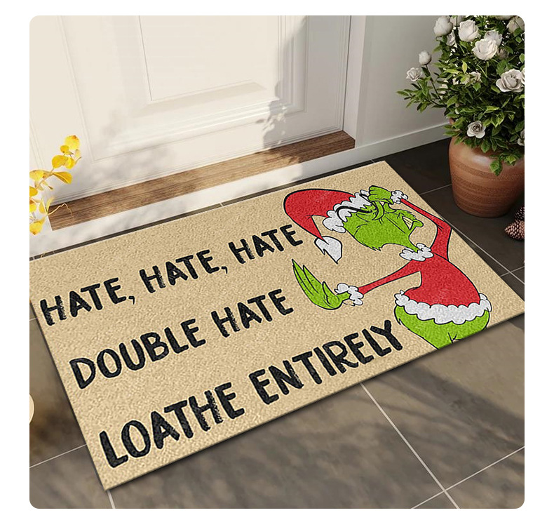 圣诞地垫,跨境地垫,入户门垫,礼品垫