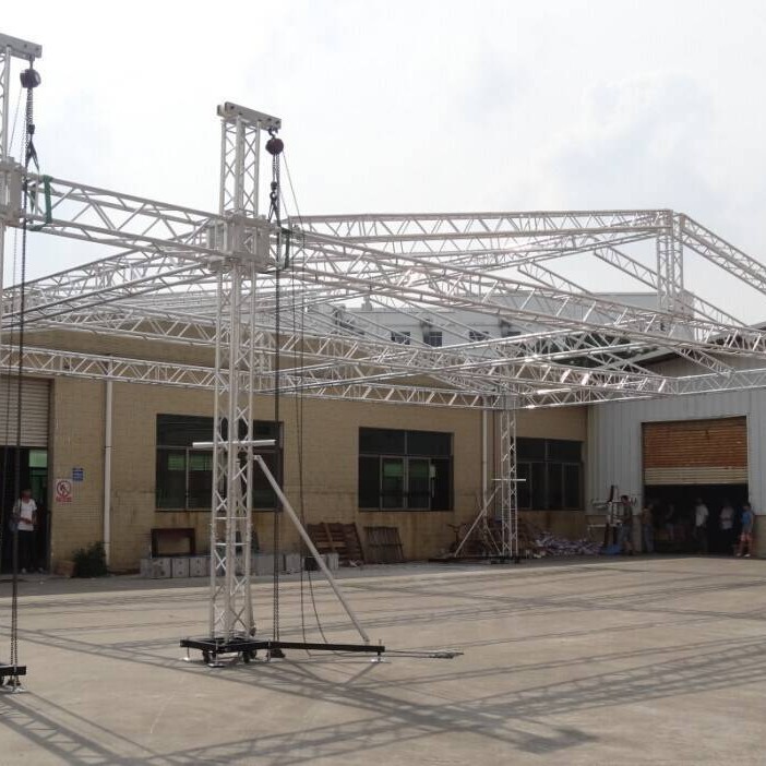 创笙厂家直销铝合金管材展架 立式教堂礼堂厂家直销螺丝架展示架