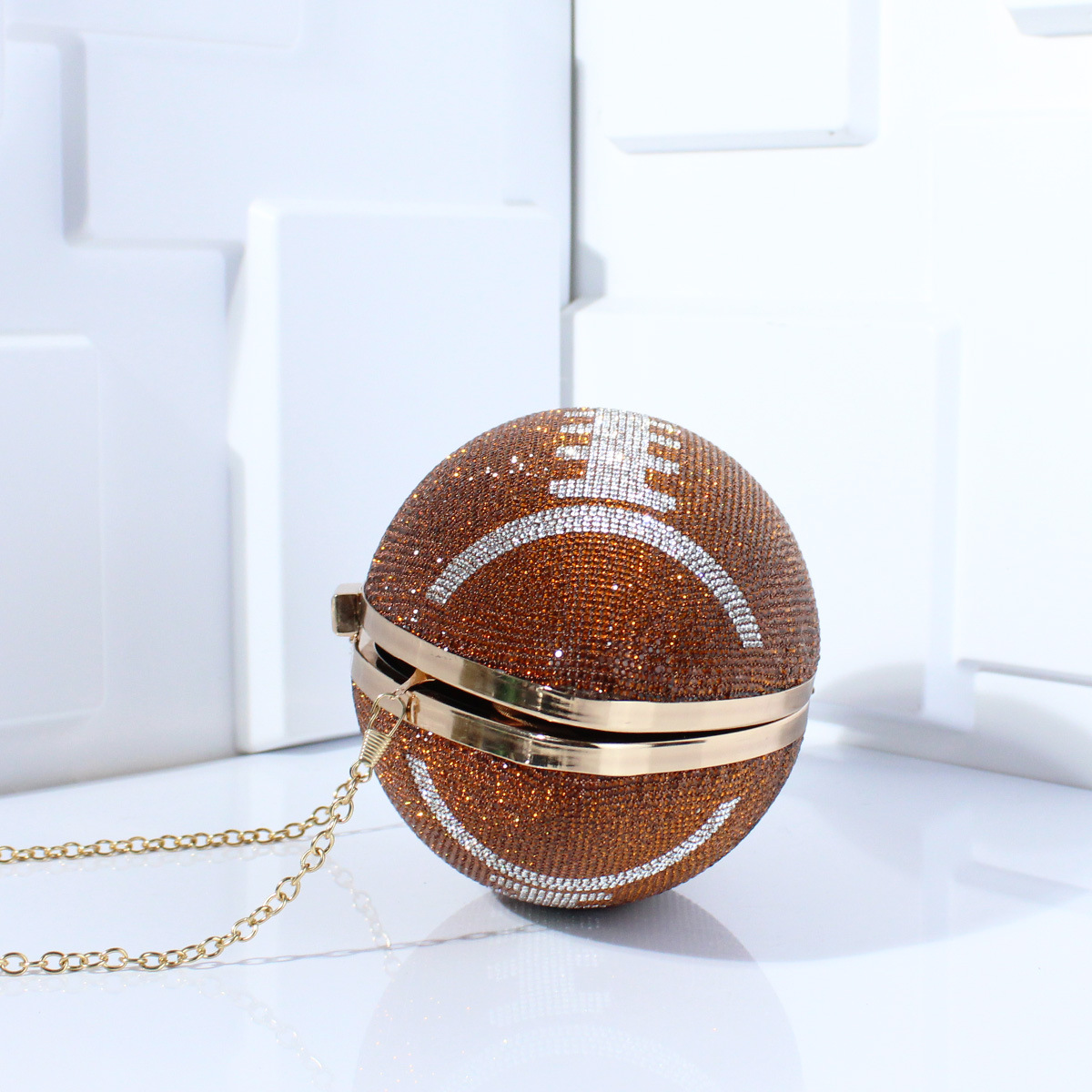 Aangeven Verhelpen Bergkristal Rugby Bergkristal Ovaal Avondtassen display picture 13