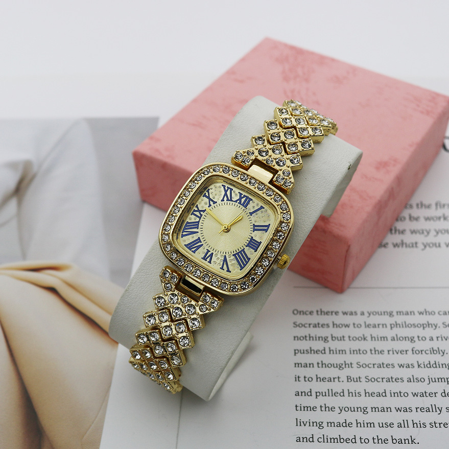 Holiday, Daily Occasion Shiny Solid Color Jewelry Buckle Quartz Women's Watches