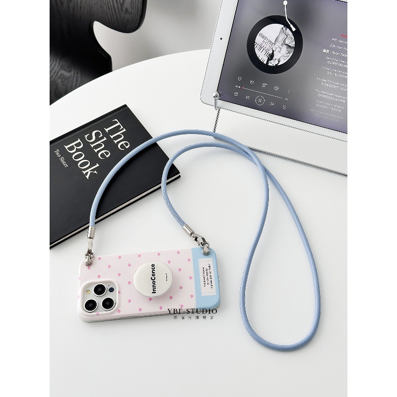 Polka Dot Apple 16Pro Mobile Phone Case New Crossbody Suitable for Iphone16Promax Case 15Pro Women's Back