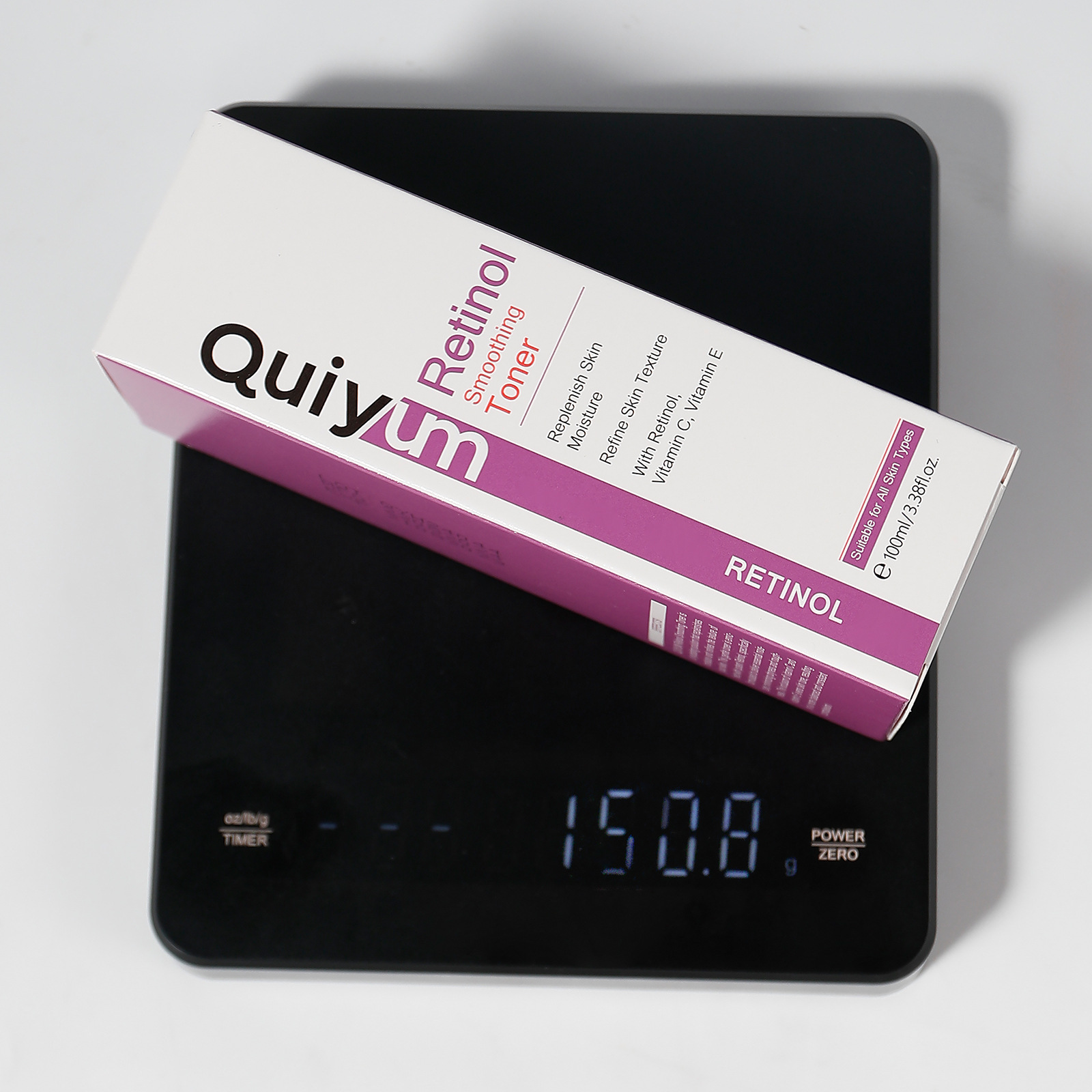 Cross-border QUIYUM Retinol Toner 100ml is a skincare product from a manufacturer that hydrates, moisturizes, nourishes and makes the skin tender and elastic undefined