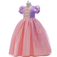 Детское Imported Frozen Princess Dress для девушек - розовый/фиолетовый, 100-150 см, костюм на Хэллоуин