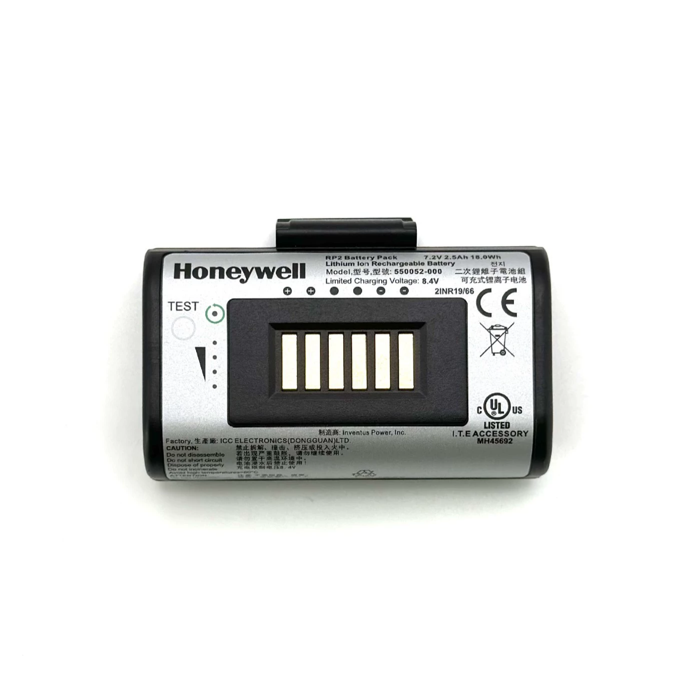 Новый оригинальный Honeywell 550052-000 Принтер аккумулятор 7.2V.2.5Ah.18.0Wh