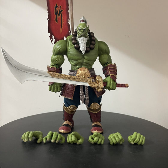 Game World of Warcraft Figure Tribal Guard Beastmaster Sword Saint 1/10 Action Figure Model Figure Factory