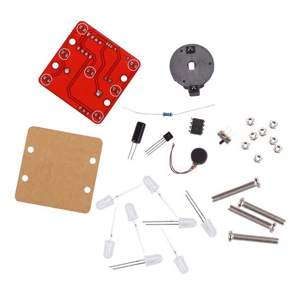 DIY摇摆振动LED骰子制作套件（带振动小电机）