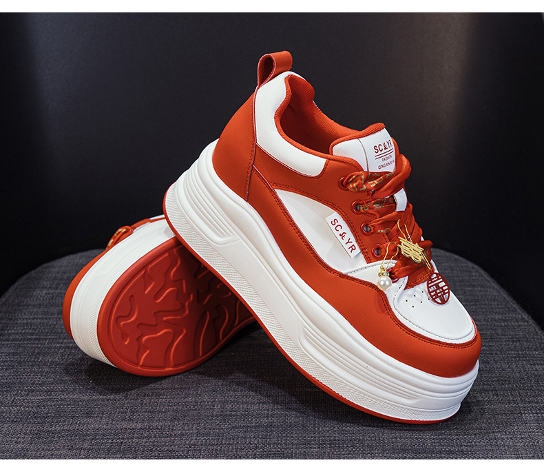 Giày sneaker nữ đế dày phong cách thể thao mùa thu 2025 — M 2973m màu, M2973 màu đen, M2973 màu đỏ chi tiết 28