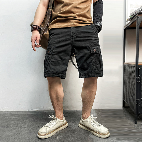Men's shorts summer trend quarter overalls loose straight outdoor trend handsome wholesale cross-border cross-border