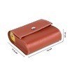 New 1688 Brown Notebook Pill Box Portable Leather Bag 28 Grid Box Wallet Pillow Box for the 11th Chinese National Day