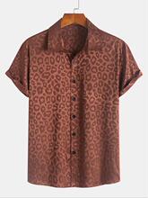 D 41478 Button-Down Leopard Print Shirt ���Ƴ��� ŷ���羳