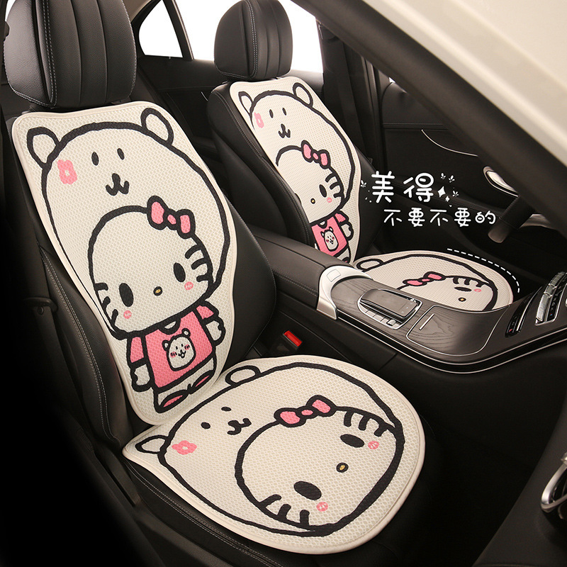 带帽小猫可爱卡通女汽车坐垫 适用于长安糯玉米CS35PLUS CS55PLUS|undefined