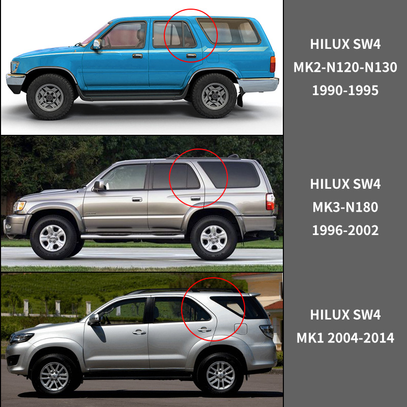 Suitable for Toyota Hilux SW4 Window visor Hailux SW4 window rain shade