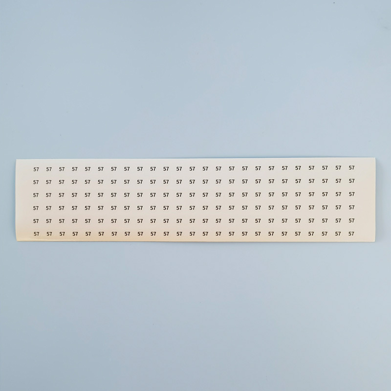 サークル番号デジタルステッカー透明黒字サイズデジタルライブラウンドpvc 5mmステッカーリングブレスレット|undefined