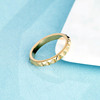 Retro ring stainless steel, simple and elegant design, European style, 14 carat, wholesale