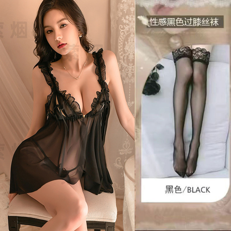 0883 블랙 + 블랙 스타킹