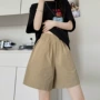 薄款外穿五分美式阔腿裤