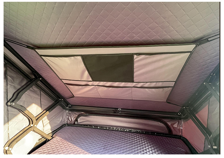 Cross-Border Hot-Selling Roof Tent for Outdoor Car Travel, Hard-Top Car Tent, Outdoor Supplies, Folding Camping Tent