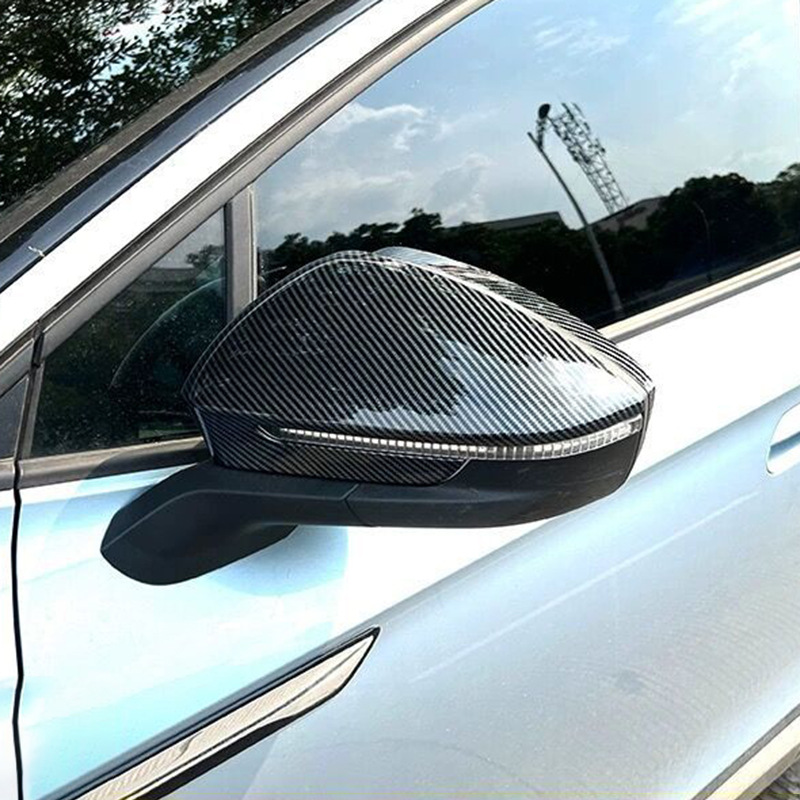 Suitable for 20-24 Volkswagen ID4 ID. 4 X rearview mirror guard rearview mirror shell carbon fiber pattern reversing mirror cover