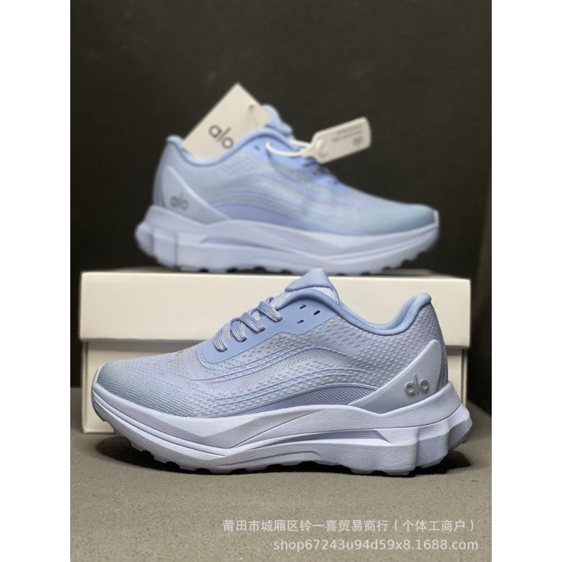 Cross-border Alo Runner Jin Zhixiu lujoso ligero conjunto completo de zapatos deportivos casuales de malla transpirable ultraligero para hombres y mujeres