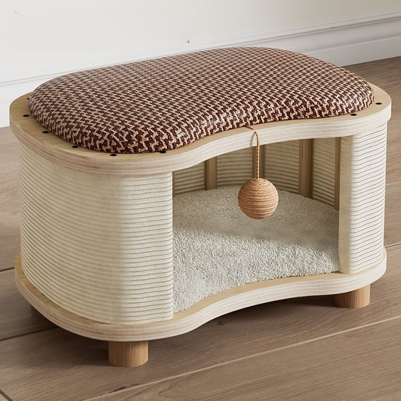 四季通用猫窝凳封闭式冬夏季两用猫窝保暖冬天夏天宠物帐篷窝可坐