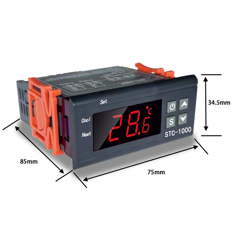 Thermostat Stc-1000 Thermometer Microcomputer Switch Refrigeration Heating Temperature Controller