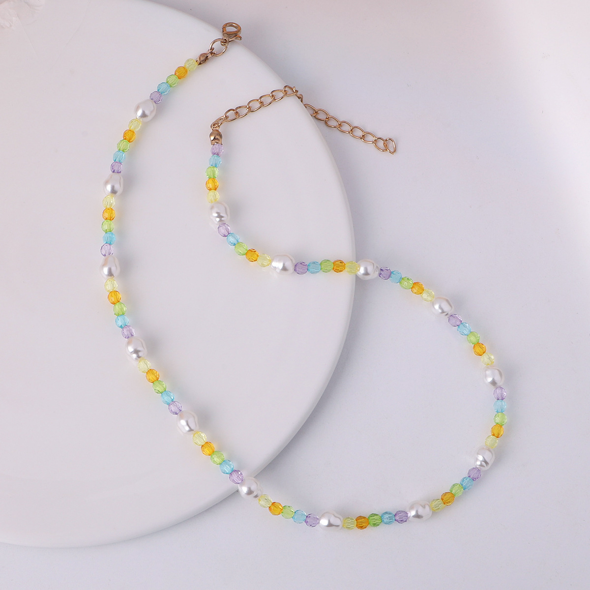 Simple Style Irregular Beaded Pearl Necklace display picture 5