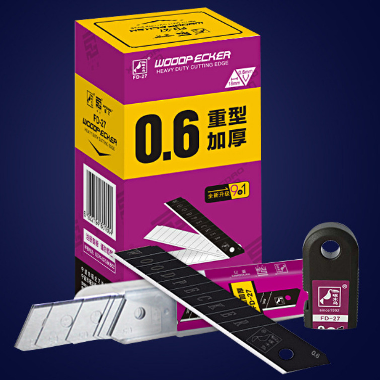 啄木鸟刀片 fd-27美工刀刀片0.6mm厚 18mm宽 裁纸刀片