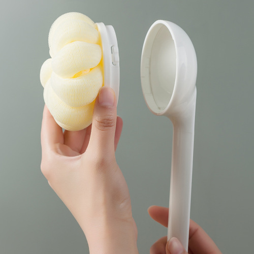Long-handled soft-bristled bathing and bathing brush, scrubbing and bathing artifact, back-rubbing brush, mud-rubbing back, no pain, no need to ask for help, no need to ask for help, bath brush