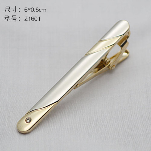 Men's formal silver tie clip laser laser LOGO simple business tie clip professional security tie clip batch