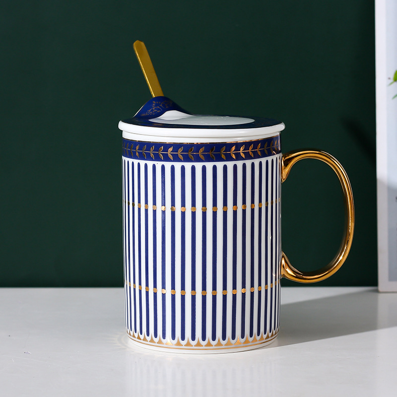 Creativo simple de moda cerámica taza de oficina regalo taza de café taza de agua taza de desayuno de pareja