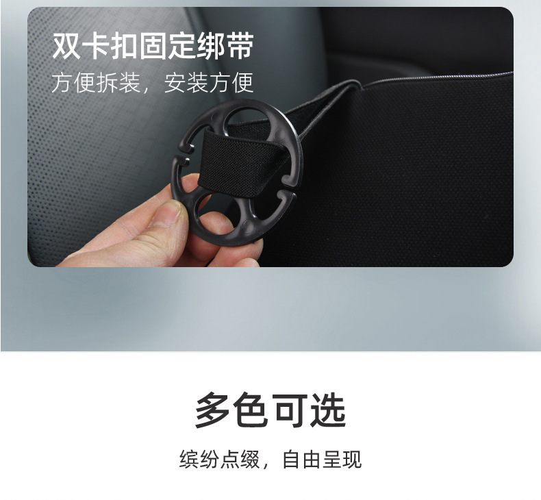 Manufacturer Wholesale Memory Foam Car Lumbar Support Cushion, Memory Foam Car Seat Wedge Pillow, Removable, Washable, and Adjustable