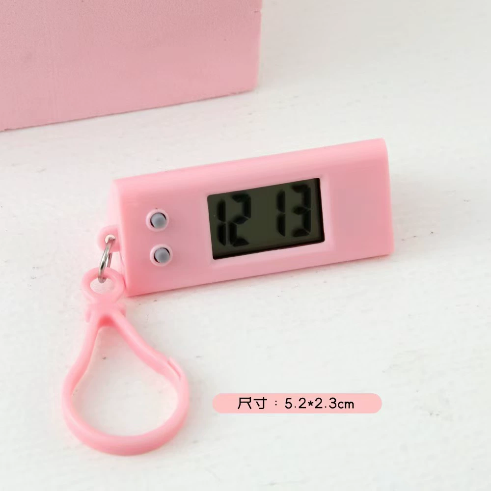 Pocket watch, handheld keychain, electronic digital watch, simple and elegant design, with LED display