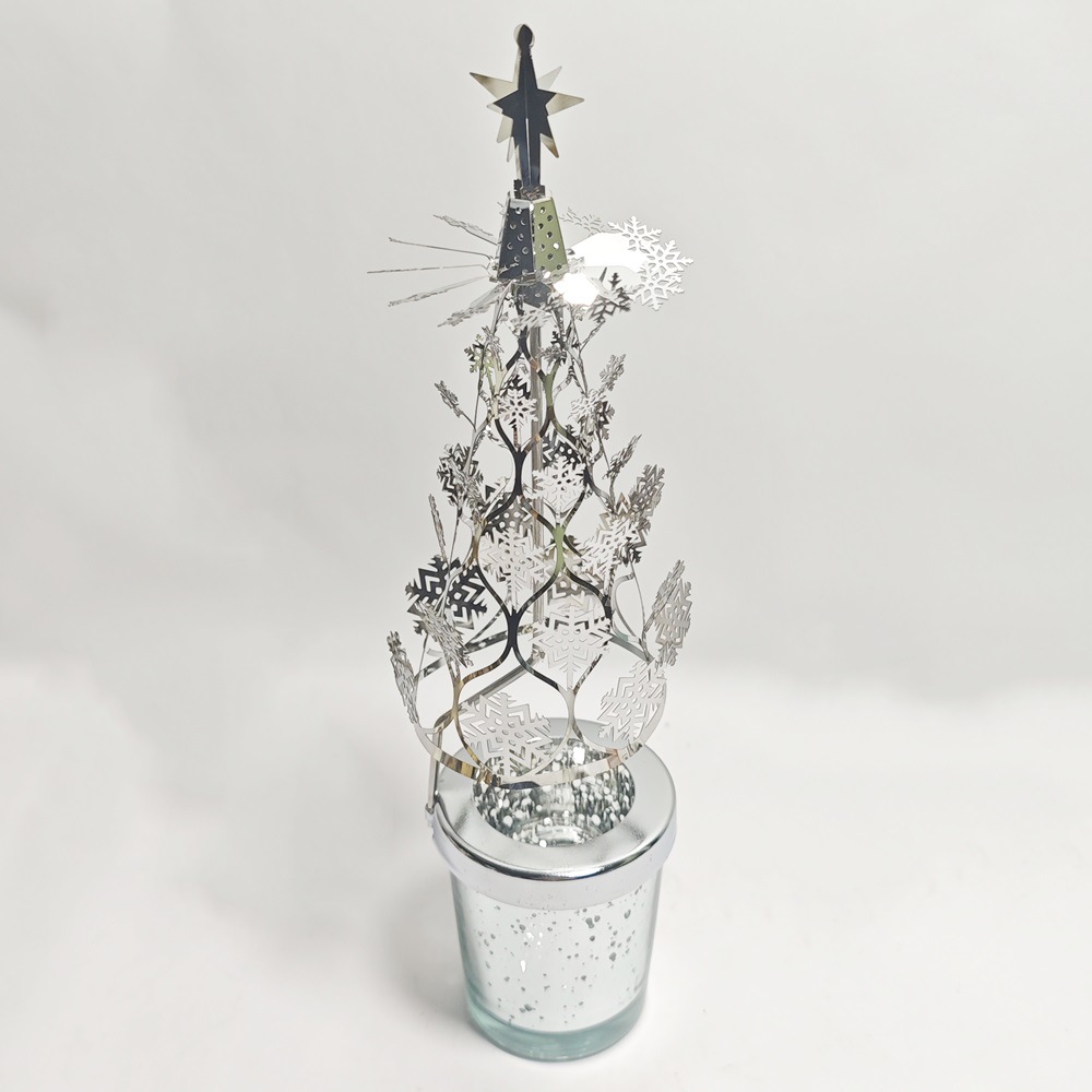 FUENTE fabricante Amazon INS creativo regalo de Navidad aromaterapia cono luz y sombra romántica giratoria Candelabro Linterna