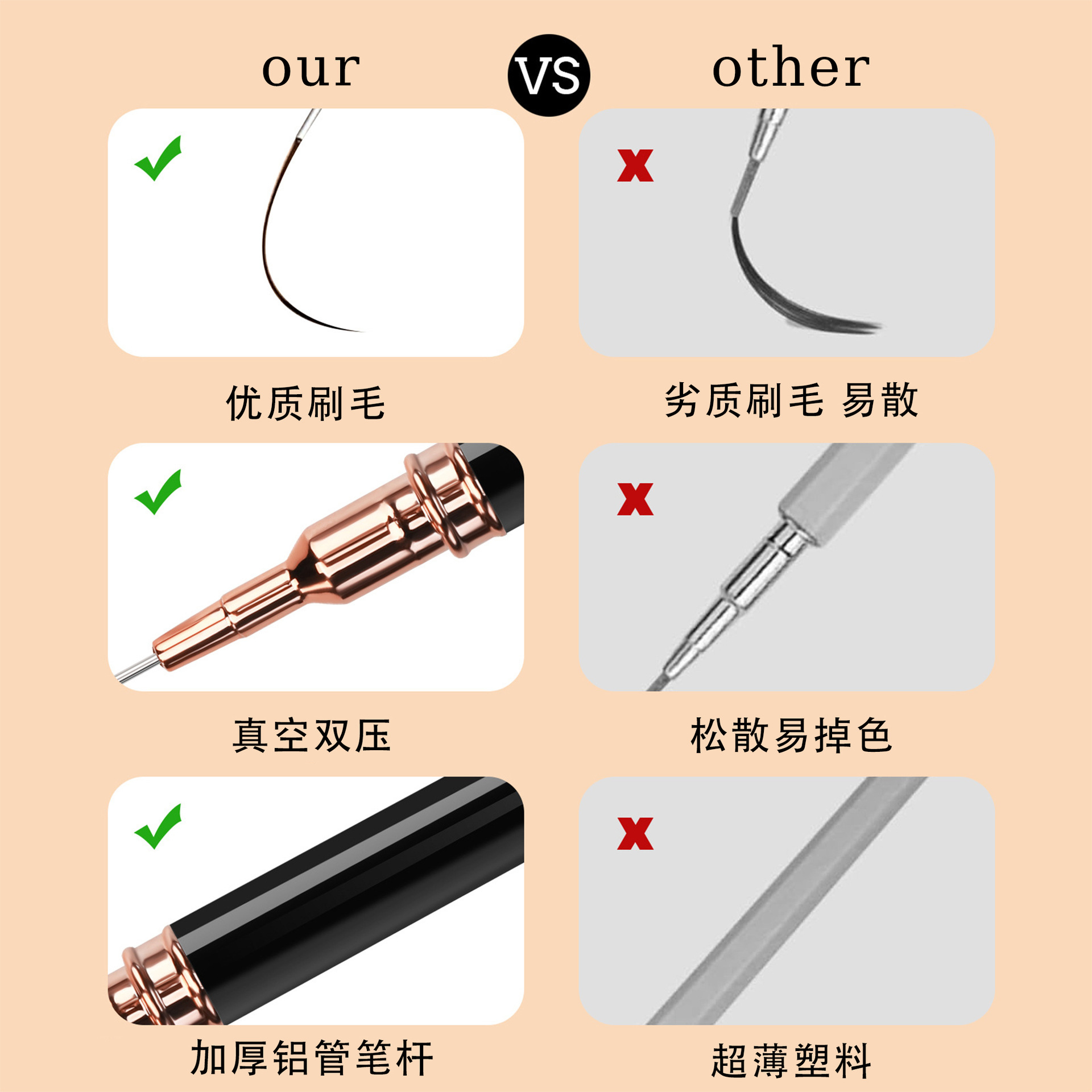 Pen de manicura varilla de madera de sánalo con cubierta pen de pintura pen de relieve pen de manicura conjunto de fototerapia pen de color pen de función pen gradiente pen