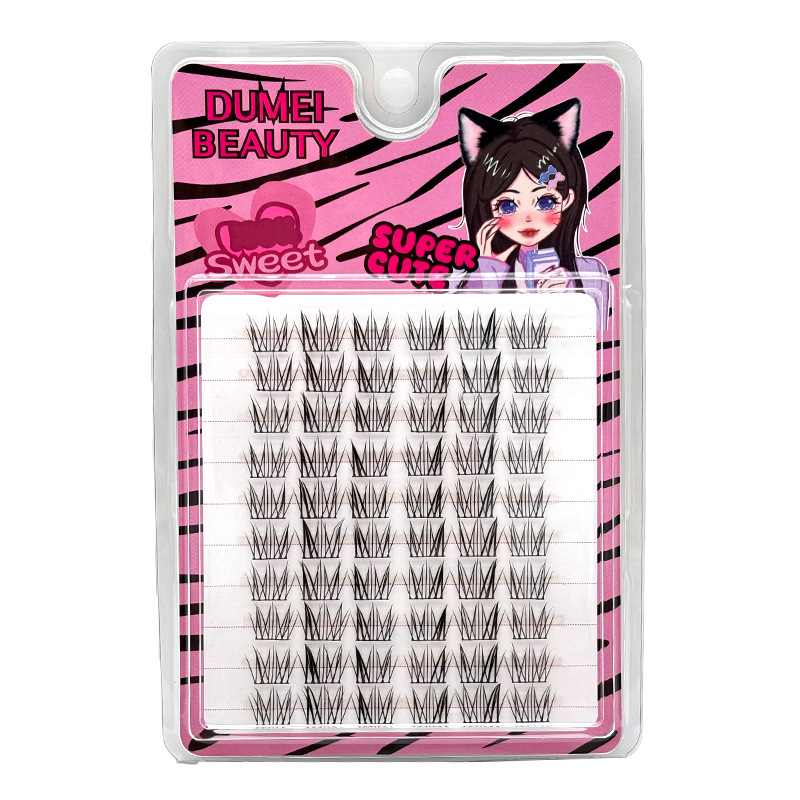 Gran por mayor pequeña margarita falsa pestañas de imitación natural de gran capacidad Barbie cómic pestañas diarias gruesas rizadas novatos